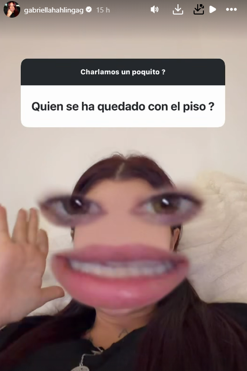 Gabriella Hahlingag explica quién se ha quedado con el piso tras la ruptura