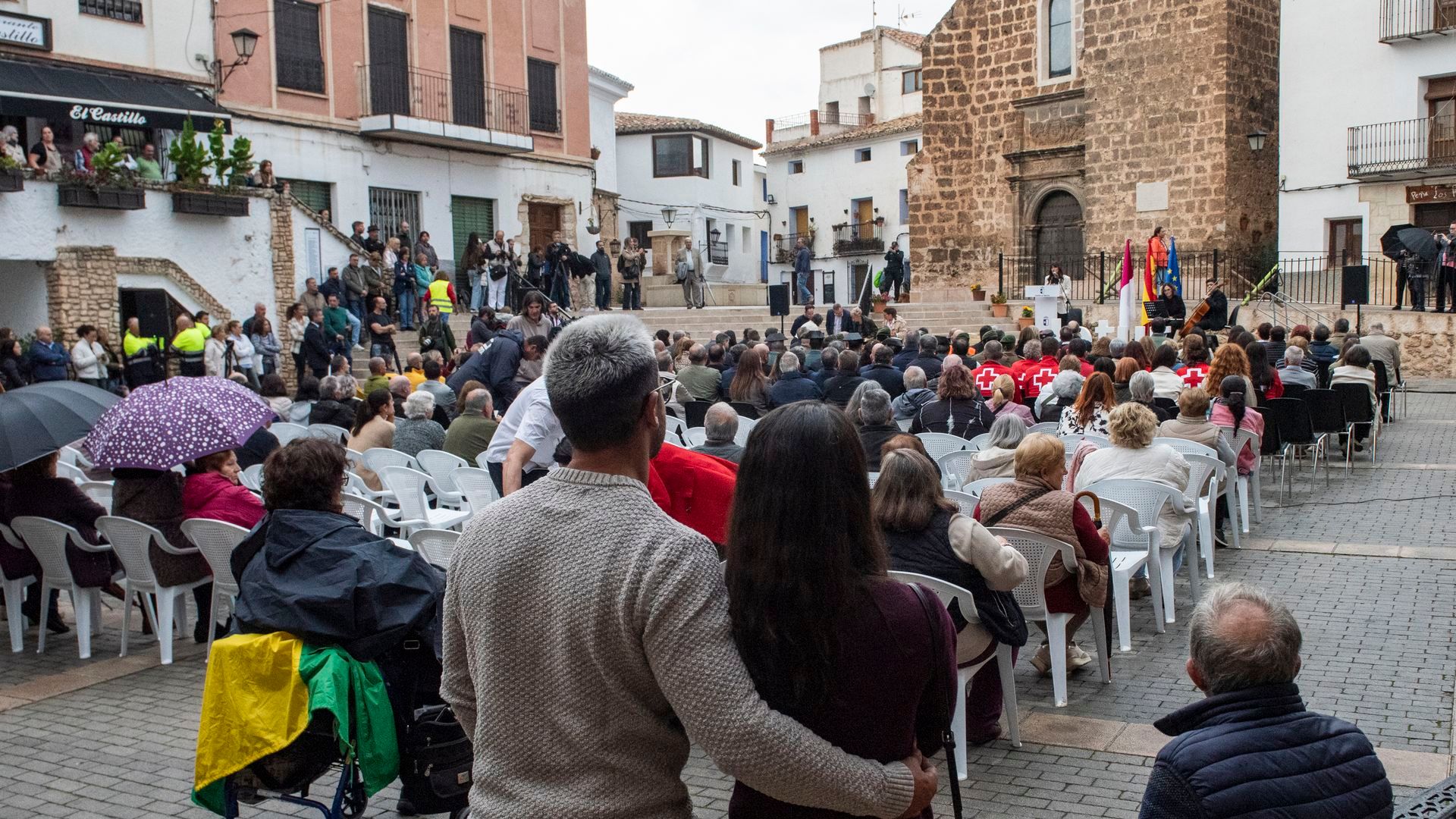 Homenaje en Letur, Albacete, a las víctimas de la DANA