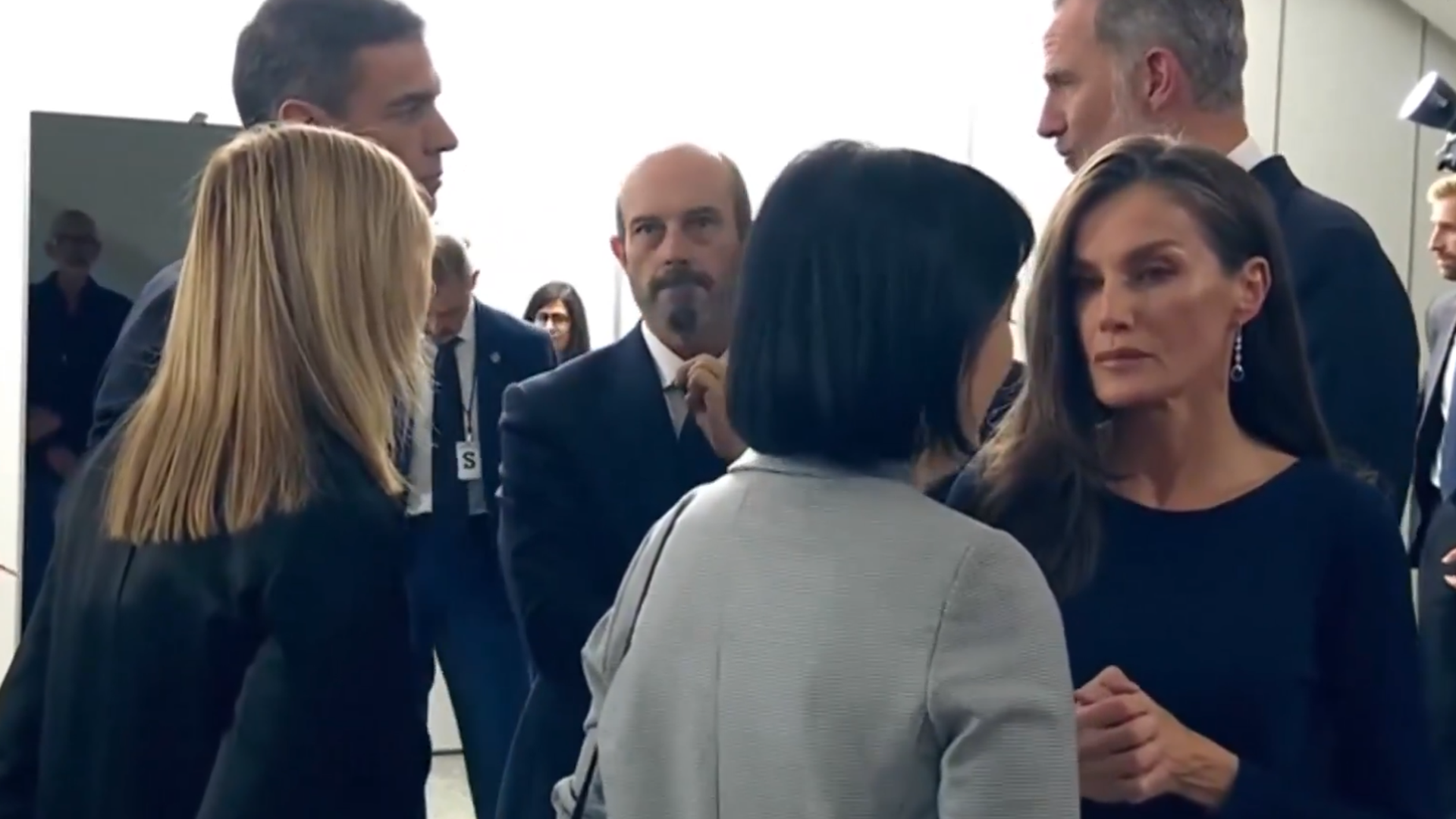 La reina Letizia en el funeral La reina Letizia en el funeral