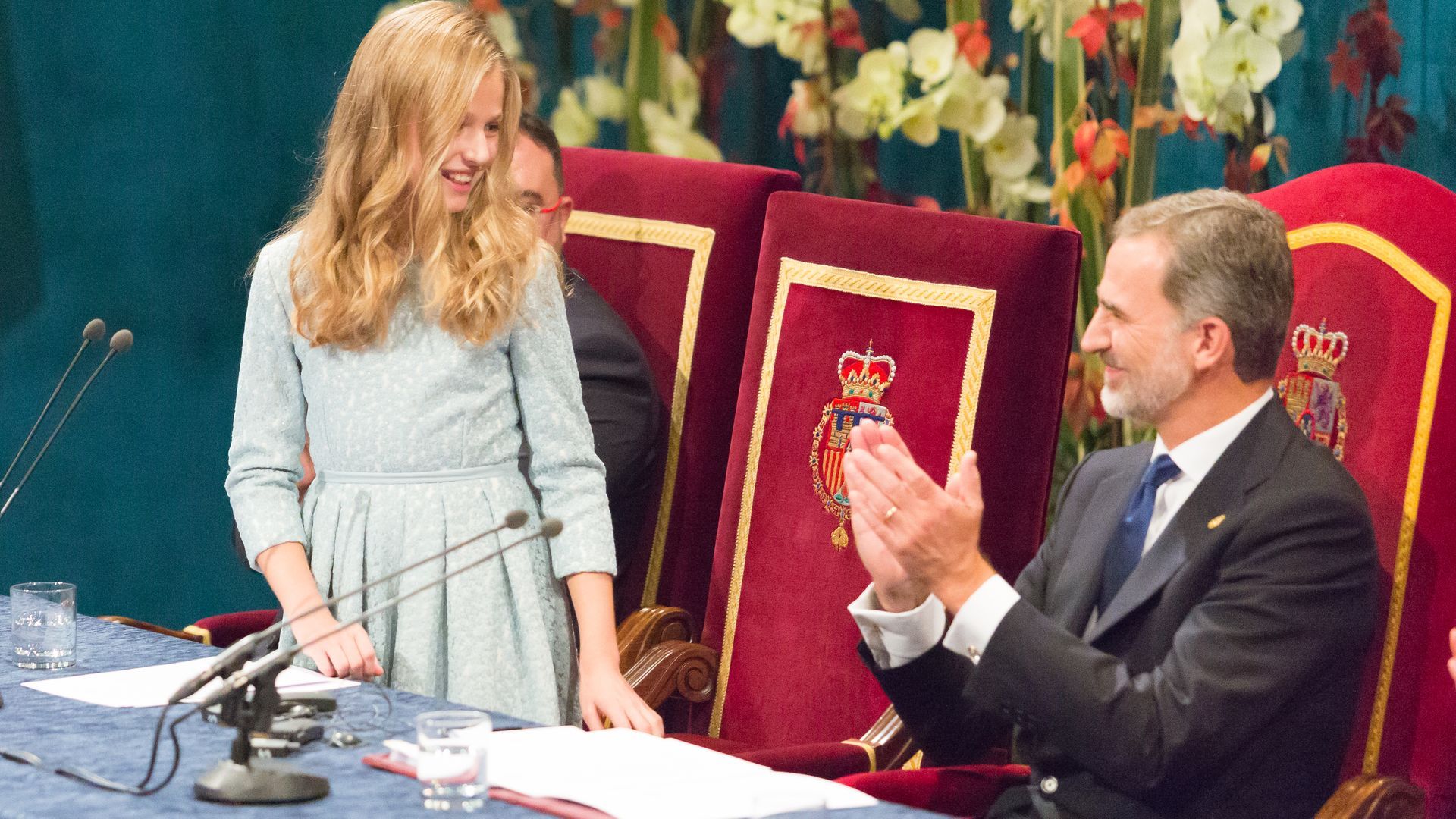 Leonor en su primer discurso en los Premios Princesa de Asturias, en 2019