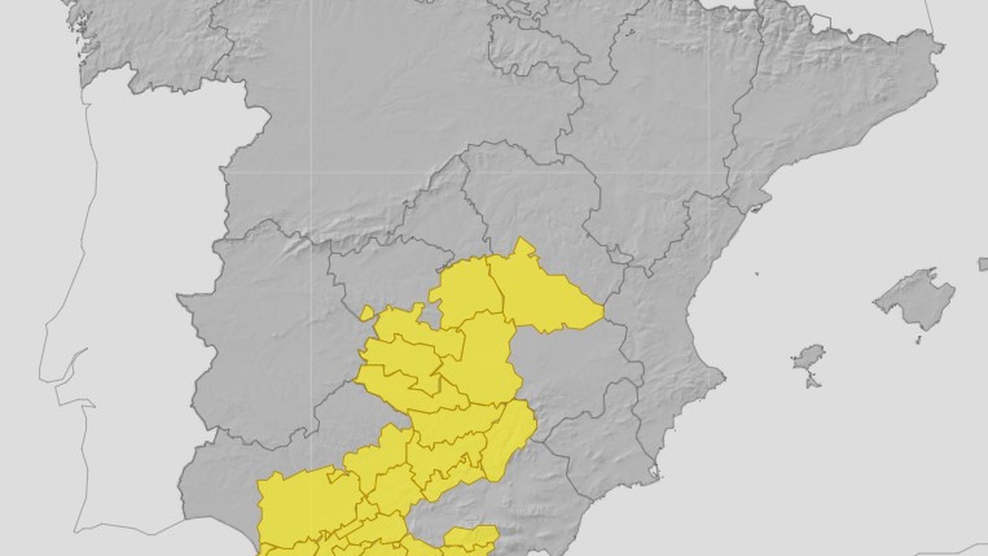 Los avisos activos a esta hora