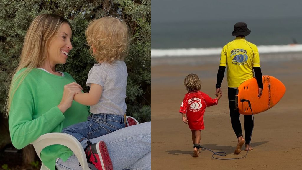 Marta Castro junto a su hijo Hugo