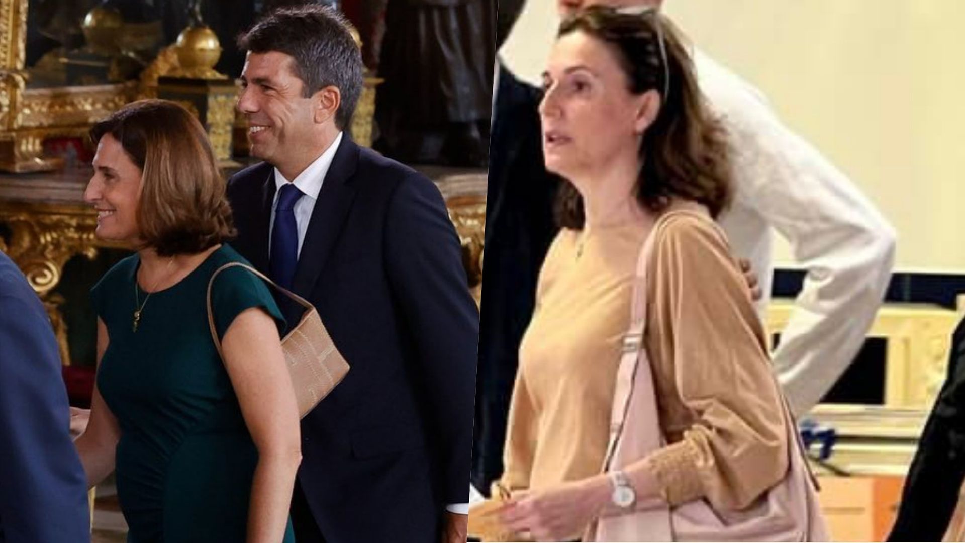 Mazón con su esposa Mazón con su esposa