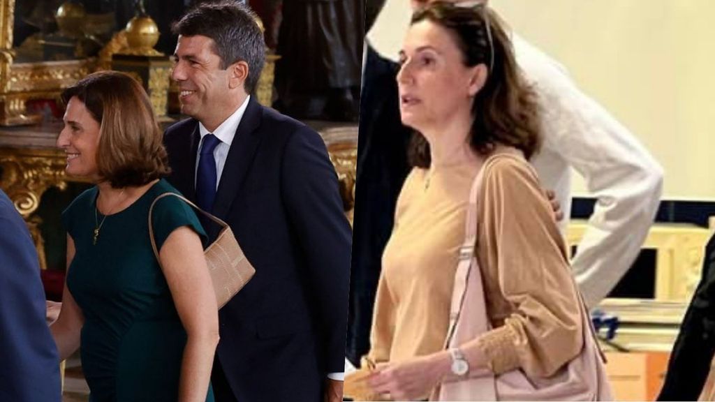 Mazón con su esposa