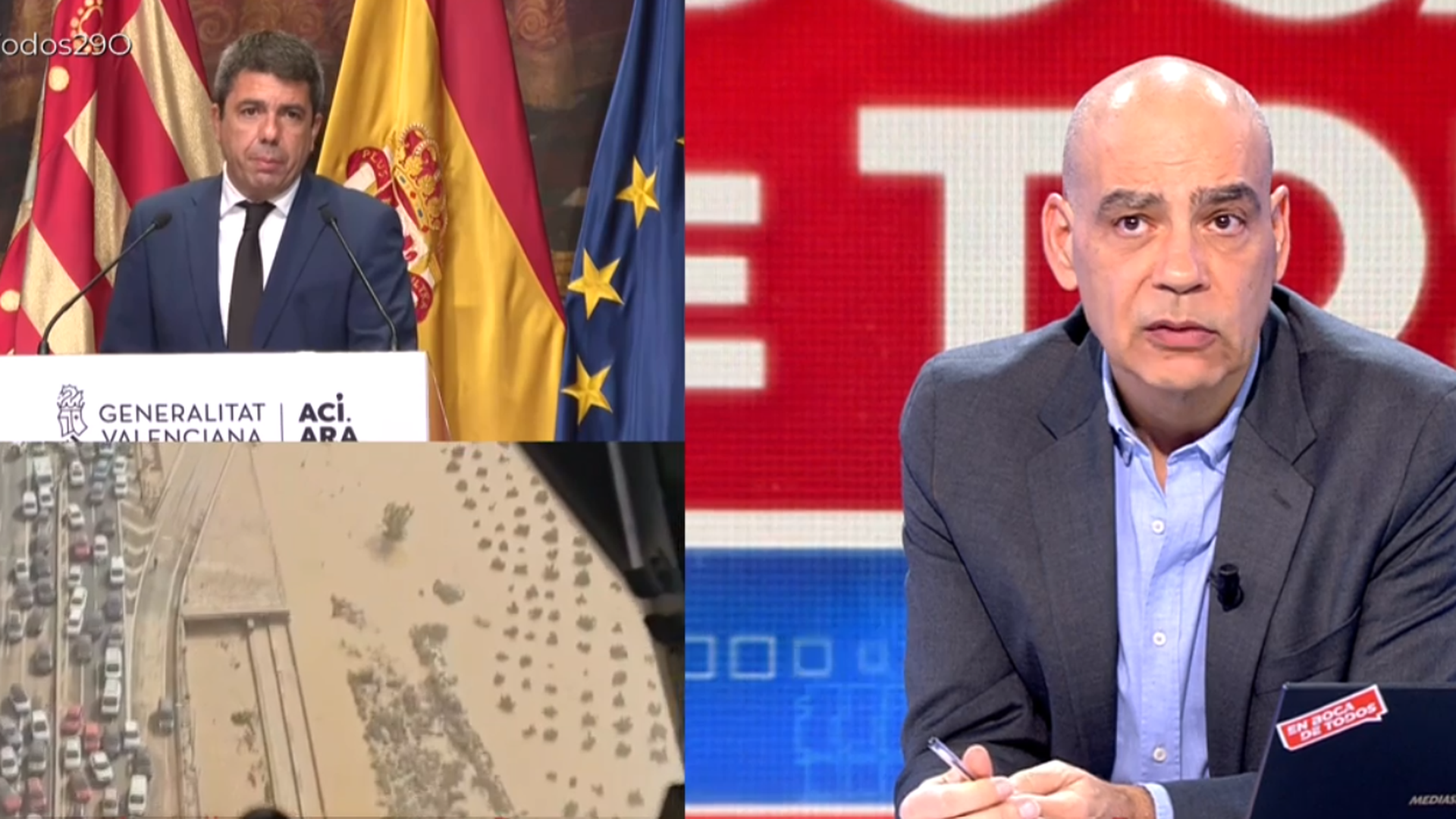 Nacho Abad, ante la declaración institucional de Carlos Mazón: "Ha mentido como un canalla y está ocultando datos"