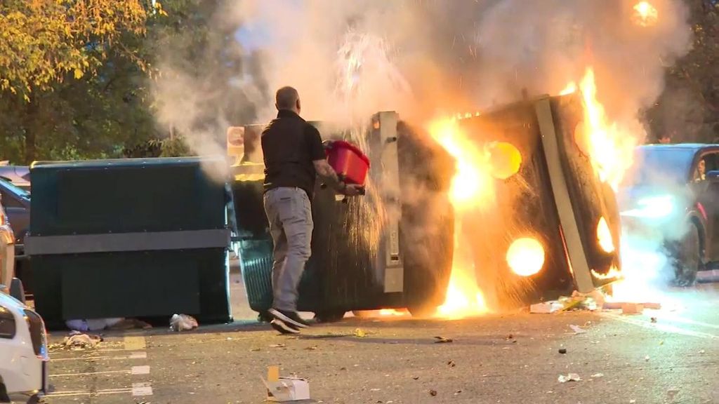 Al menos cuatro policías y un periodista heridos en unos altercados tras la convocatoria de un activista en Pamplona