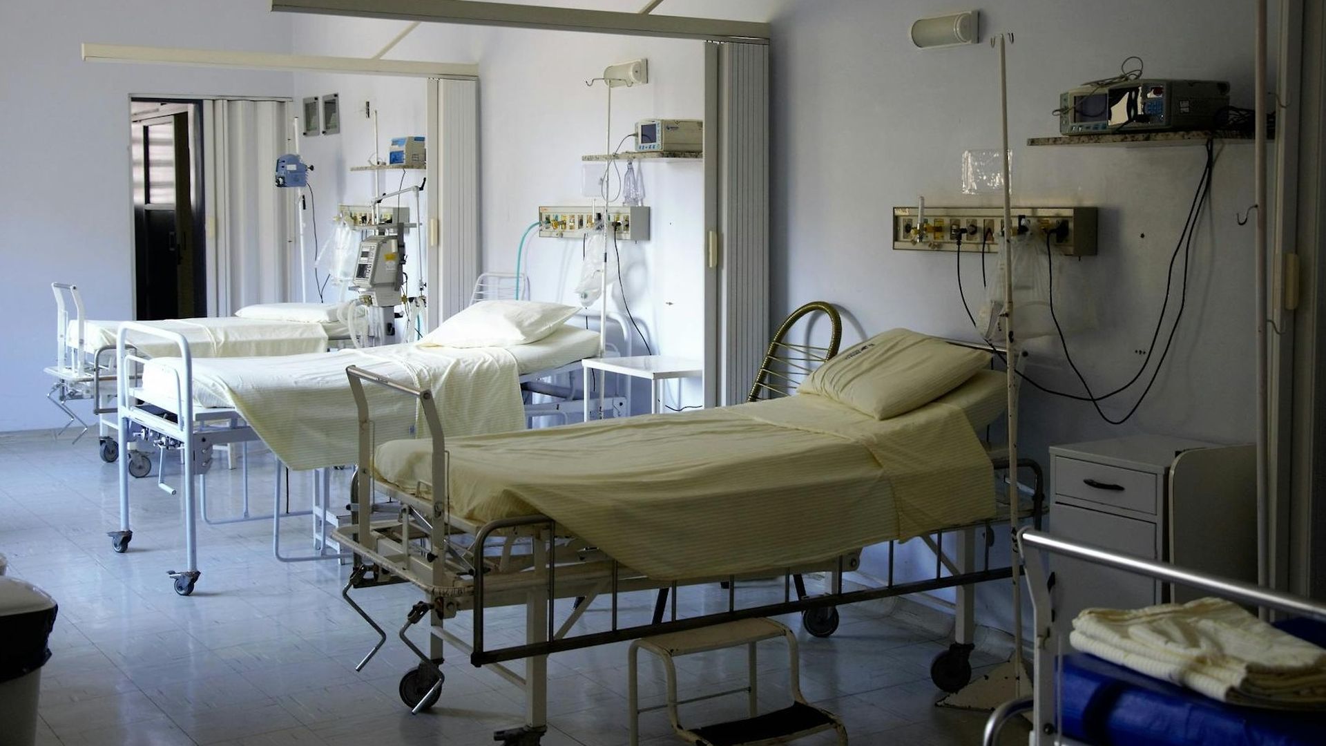 Camas en un hospital