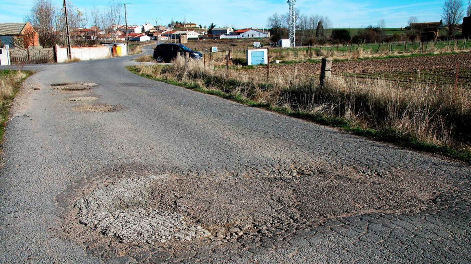 Carretera en mal estado