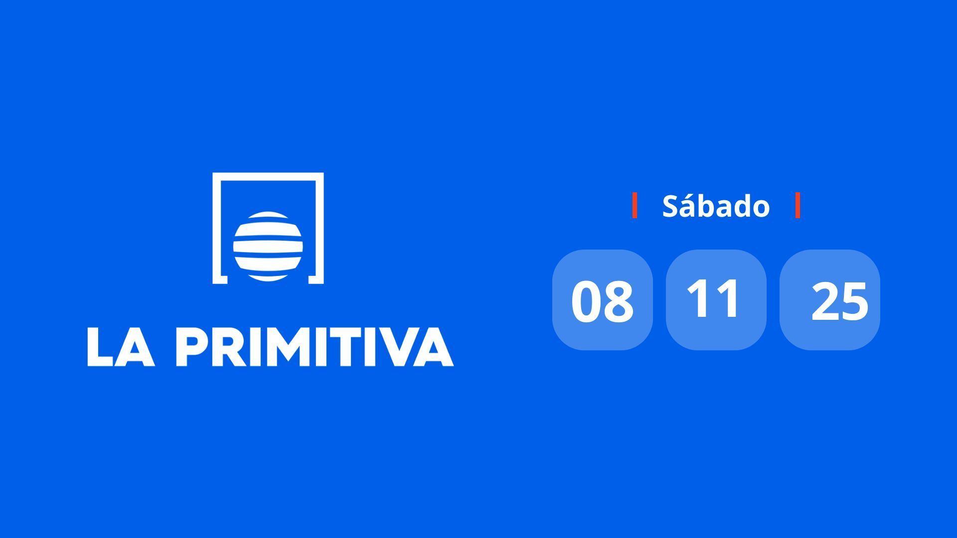El resultado del sorteo de La Primitiva del 8 de noviembre de 2025
