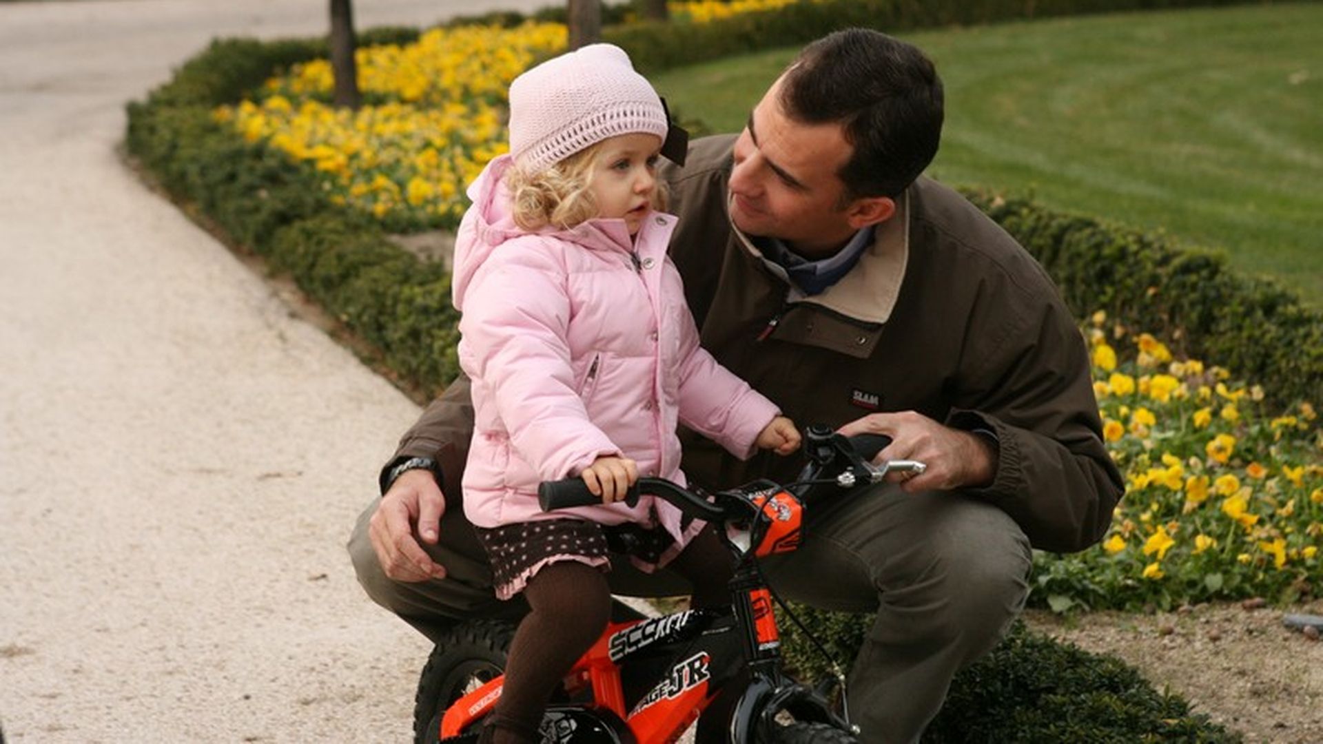 Leonor y Felipe VI en enero de 2008