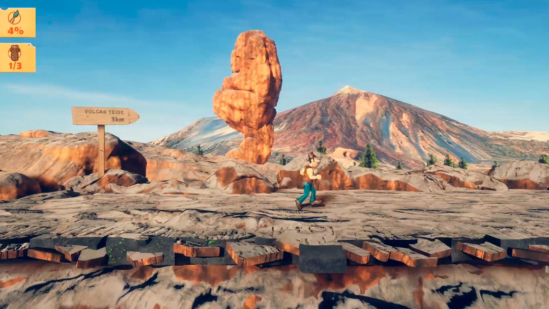 Pantalla del videojuego "Tadeo Jones: El Legado del Sol de Occidente"