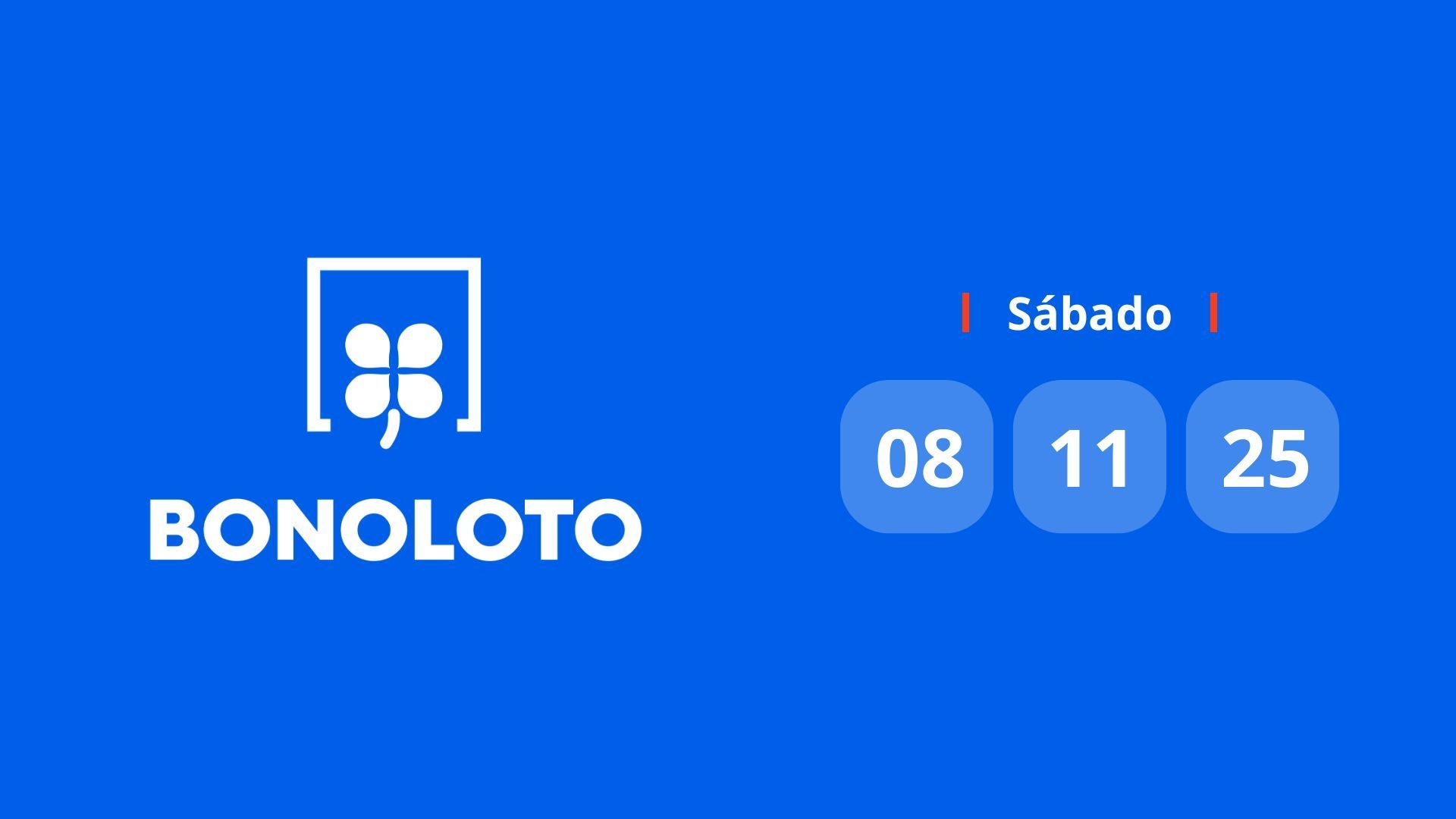 Sorteo de la Bonoloto del 8 de noviembre de 2025