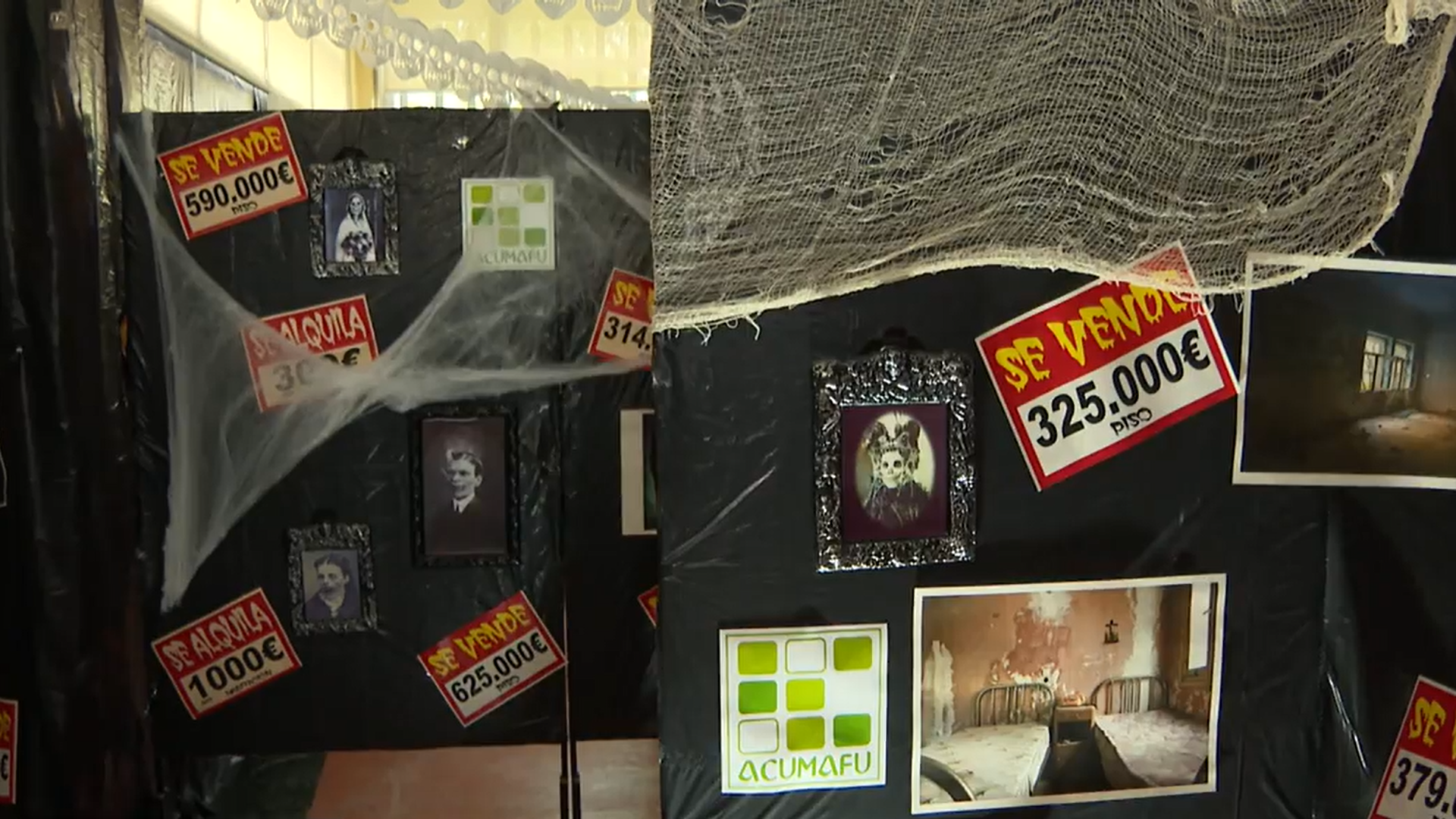 Casa del Terror que reivindica el problema de la vivienda en España