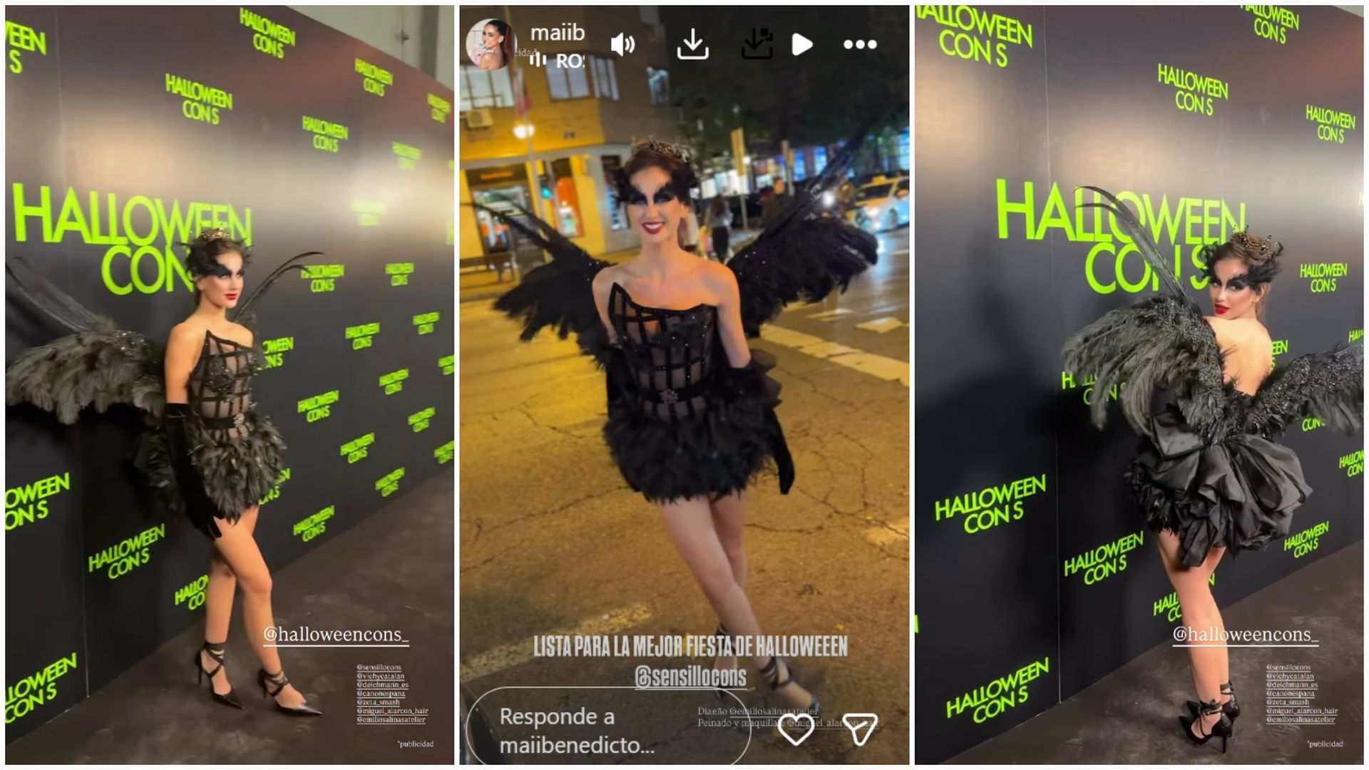 Maica Benedicto ha deslumbrado en la fiesta 'Halloween con S', celebrada en la Sala X de Madrid