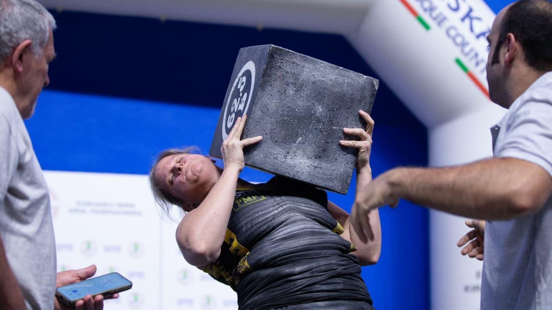 Patricia Martín comenzó a levantar piedras en 2021 en Ogikiñe Harri Eskola