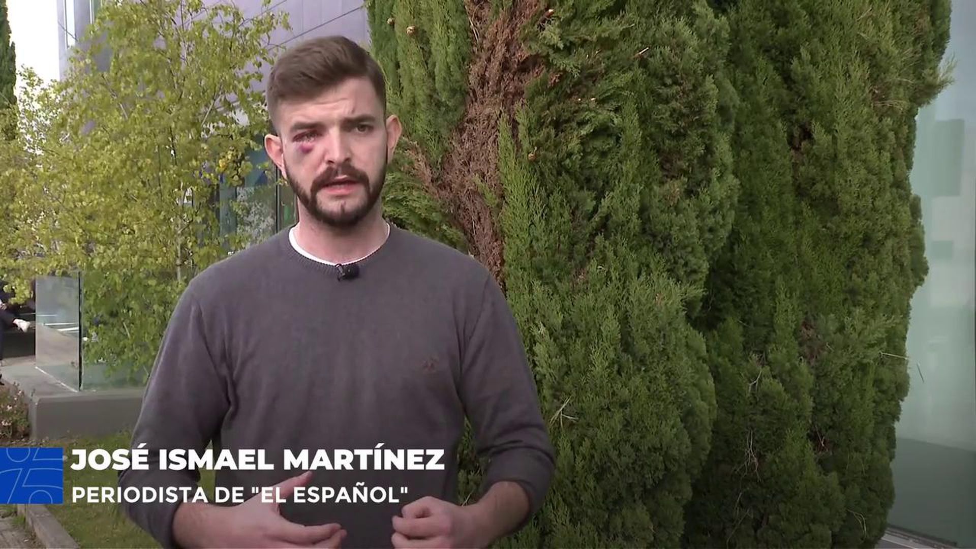 Imágenes de los violentos altercados en Pamplona donde un periodista fue  linchado
