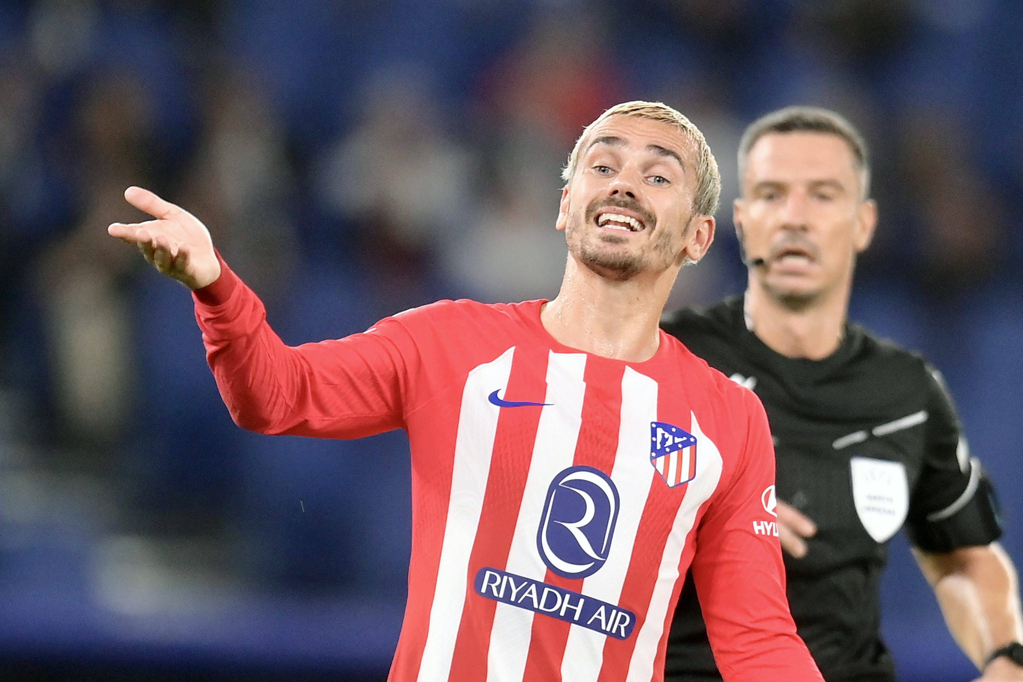  Antoine Griezmann, en un partido del Atlético de Madrid.