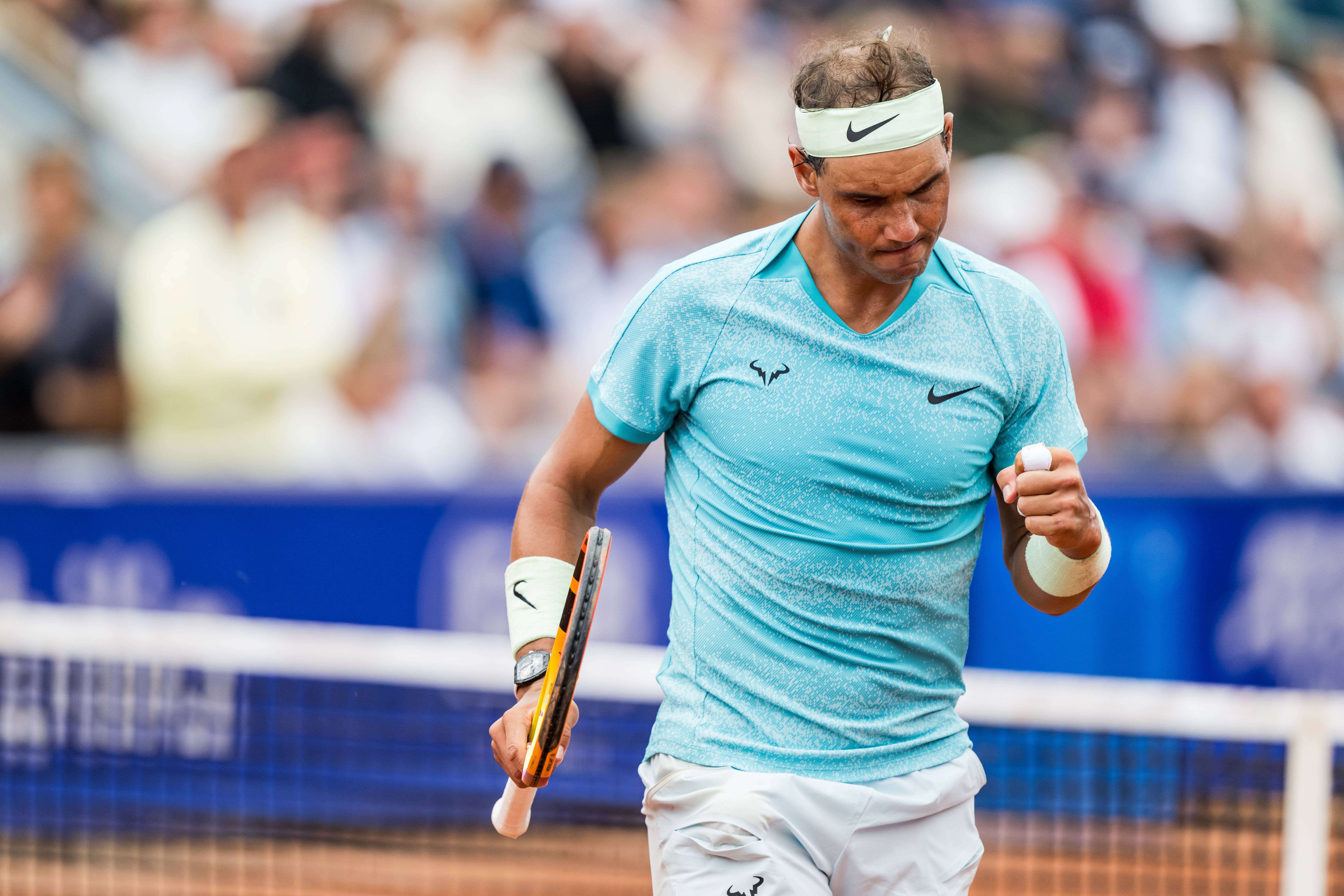  Rafa Nadal, tras vencer en octavos en Bastad.