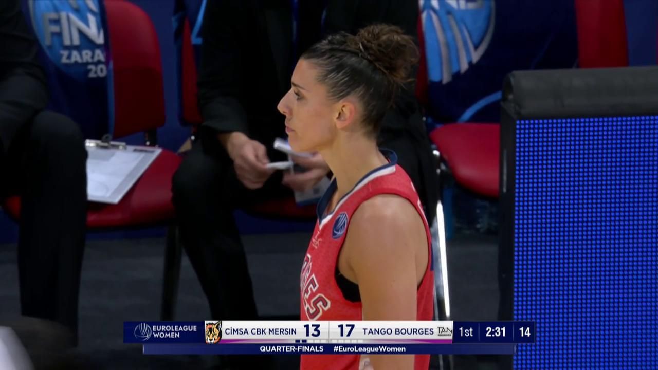 Imagen del primer cuarto del Cukurova Mersin Yenisehir - Tango Bourges Basket