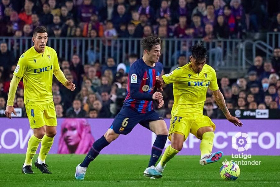  Partido entre el Barcelona y el Cádiz la pasada temporada.