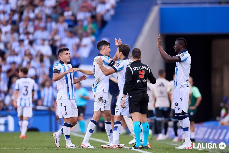 Sustitución en el Real Sociedad - Celta (Foto: LALIGA).