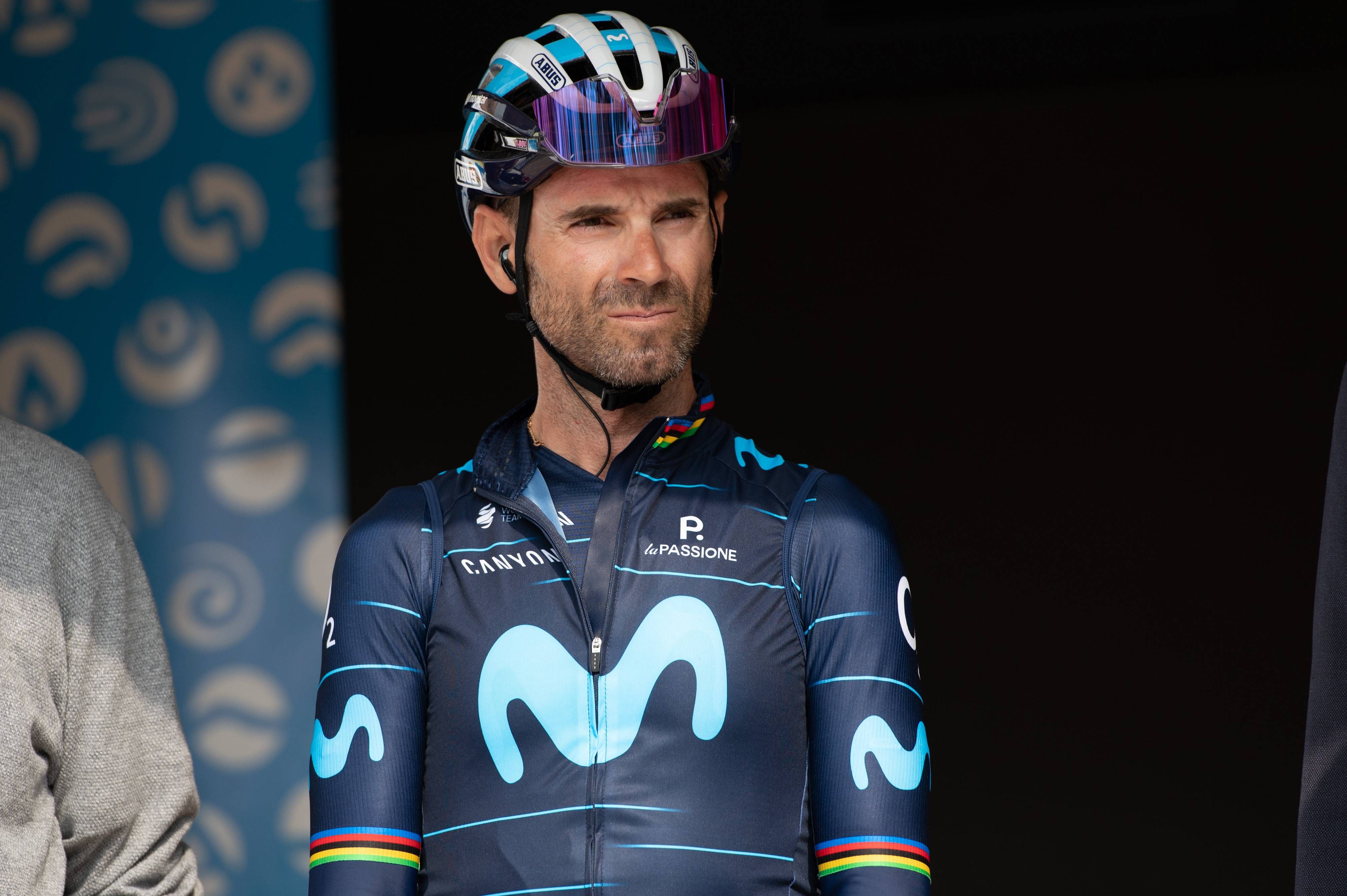 Alejandro Valverde, con Movistar.