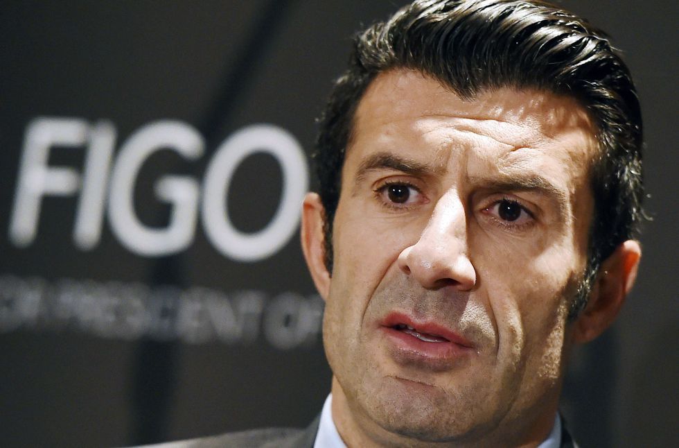 Luis Figo, en un acto.