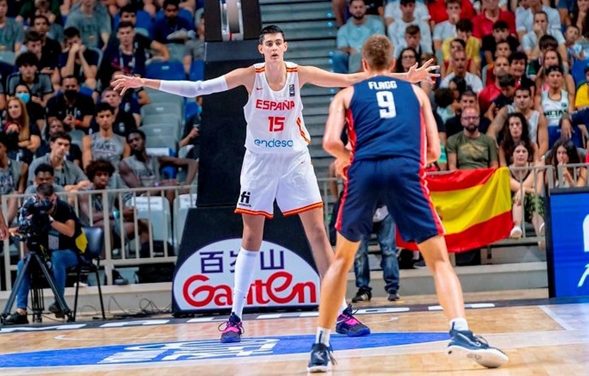  Aday Mara, en un partido con la selección española (Redes Sociales)