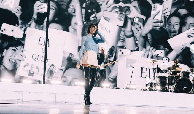 Aitana Ocaña en uno de los conciertos de su gira por España (@aitanax)