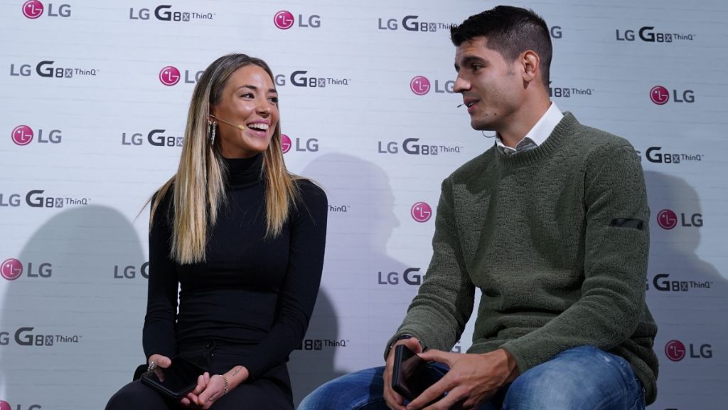  Alice Campello y Álvaro Mortaa, jugador del Atlético de Madrid (Cordon Press)