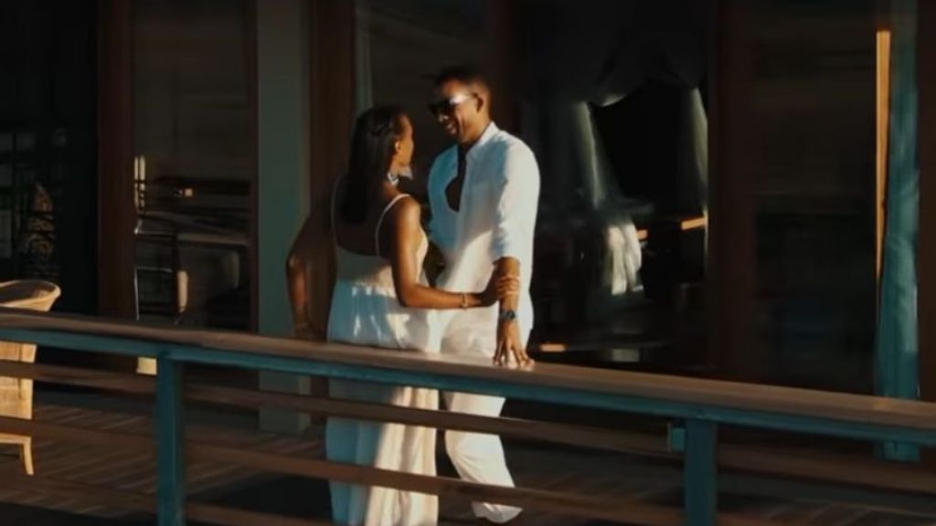 Ana Peleteiro y Benjamin Compaoré durante su luna de miel (@apeleteirob)