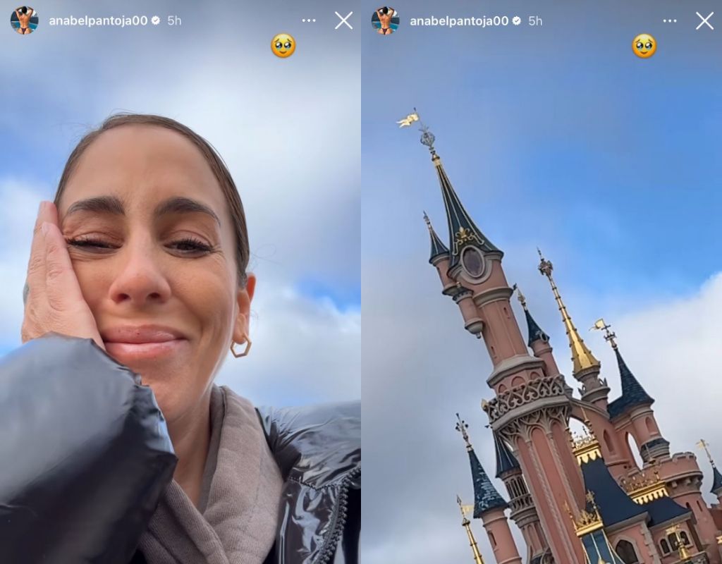  Anabel Pantoja, emocionada al ver el castillo de Disneyland (@anabelpantoja00)