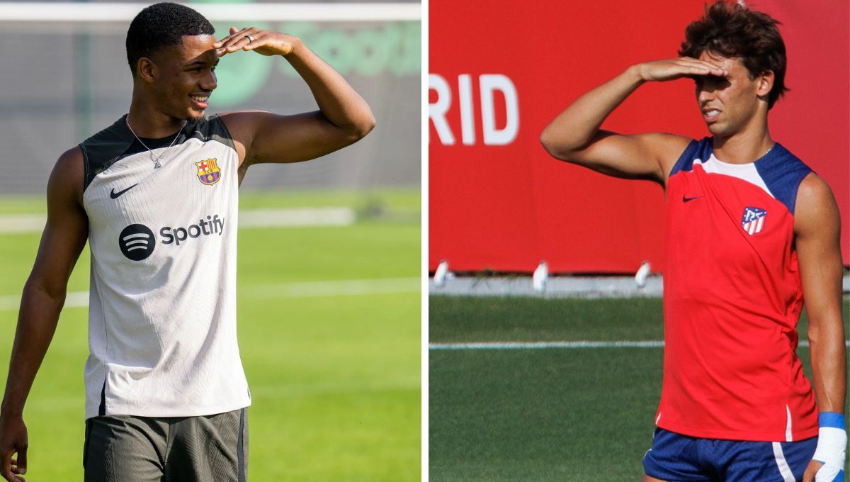 Ansu Fati y Joao Félix, entrenando con Barcelona y Atlético.