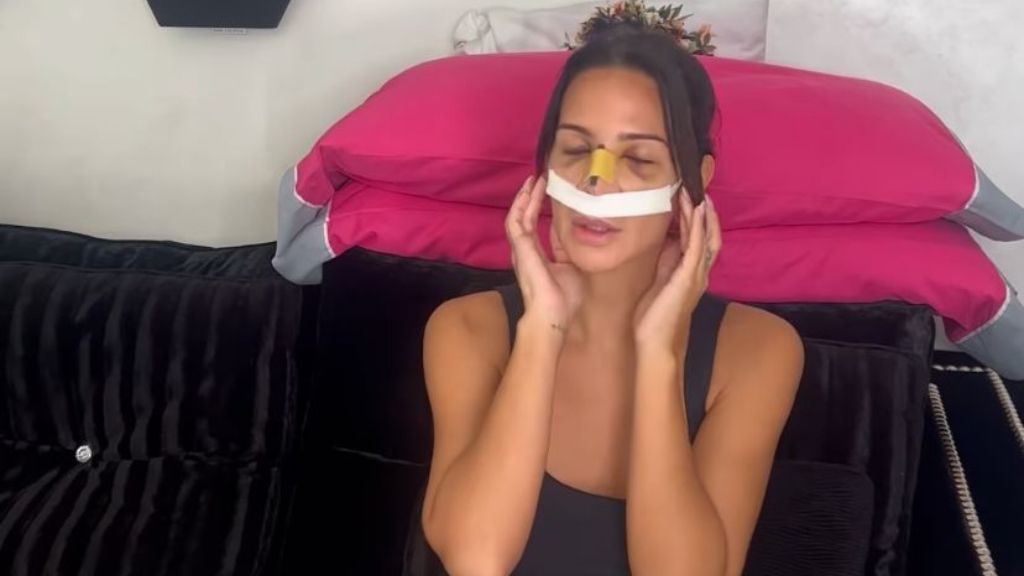  Así estaba Tamara unos días después de la operación (@tamara_gorro)