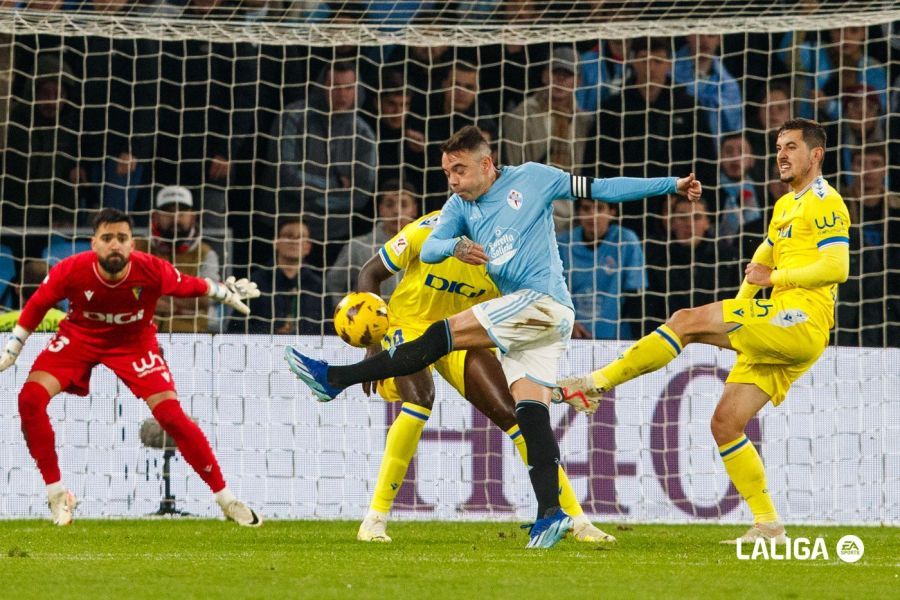  Aspas, durante el Celta - Cádiz.