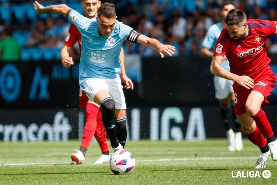 Aspas, durante el Celta-Osasuna.