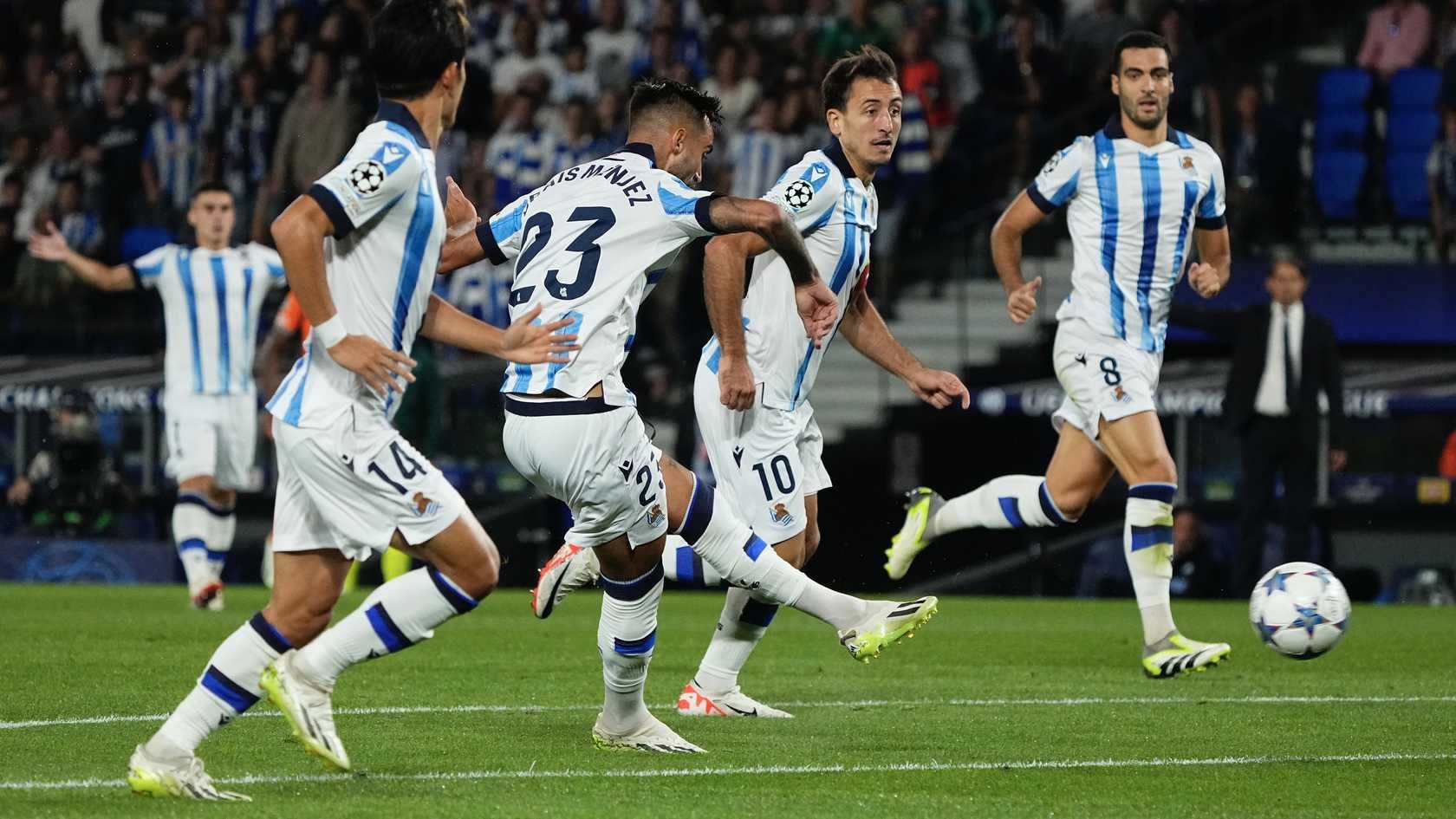 En directo, Real Sociedad - Inter (Foto: RSO).