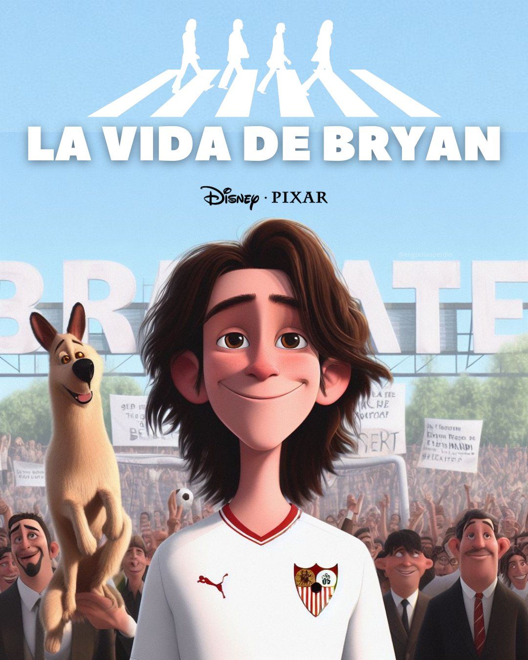  Bryan Gil, si su historia la contara una película de Disney Pixar. (@engorilaoperdio)