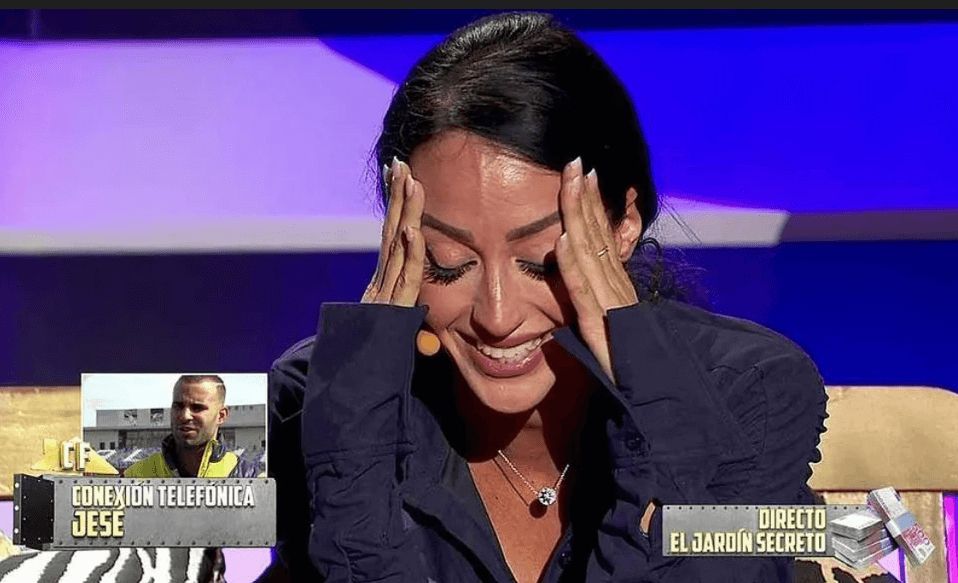 Aurah Ruiz en 'La Casa Fuerte' durante la llamada con Jesé Rodríguez