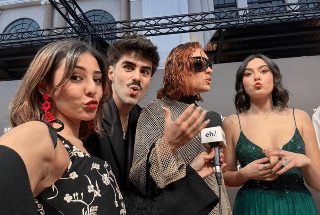  Chiara, Violeta y Martín, en la ceremonia de los premios Ídolo