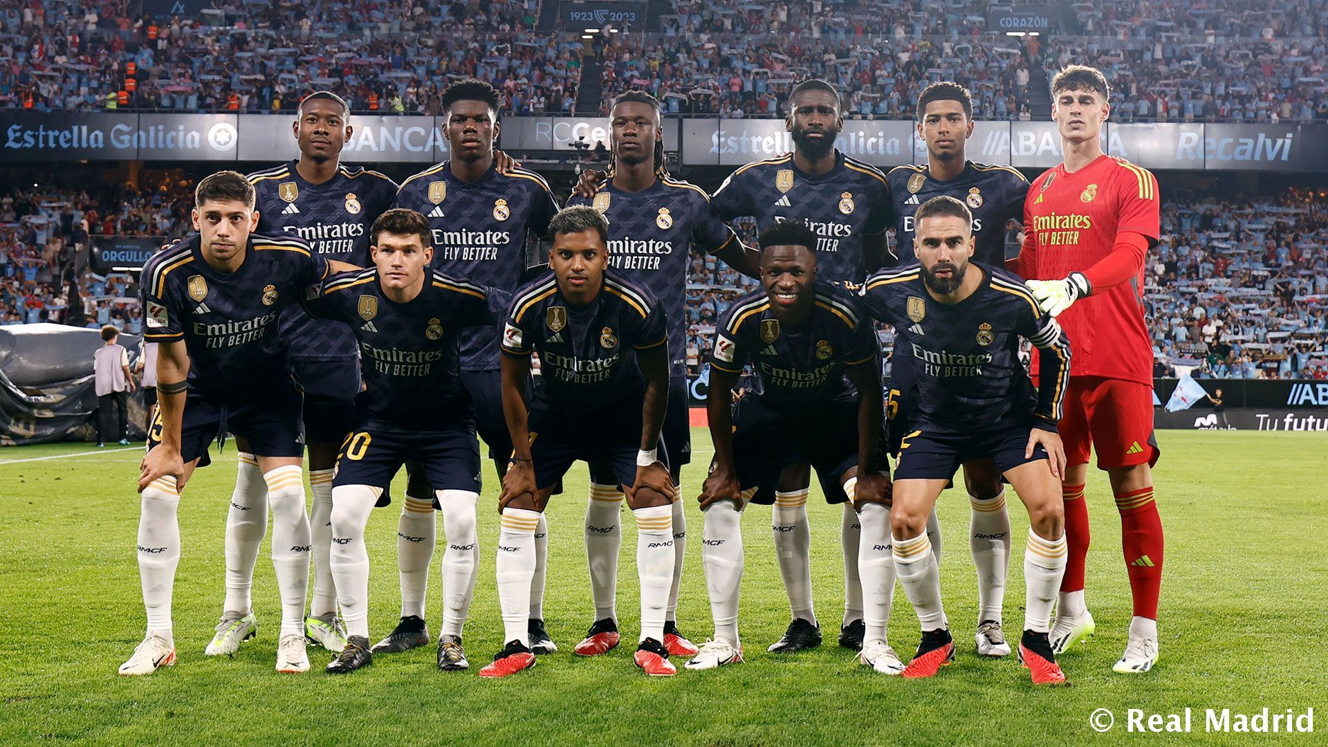 Once del Real Madrid ante el Celta (Foto: RMCF).