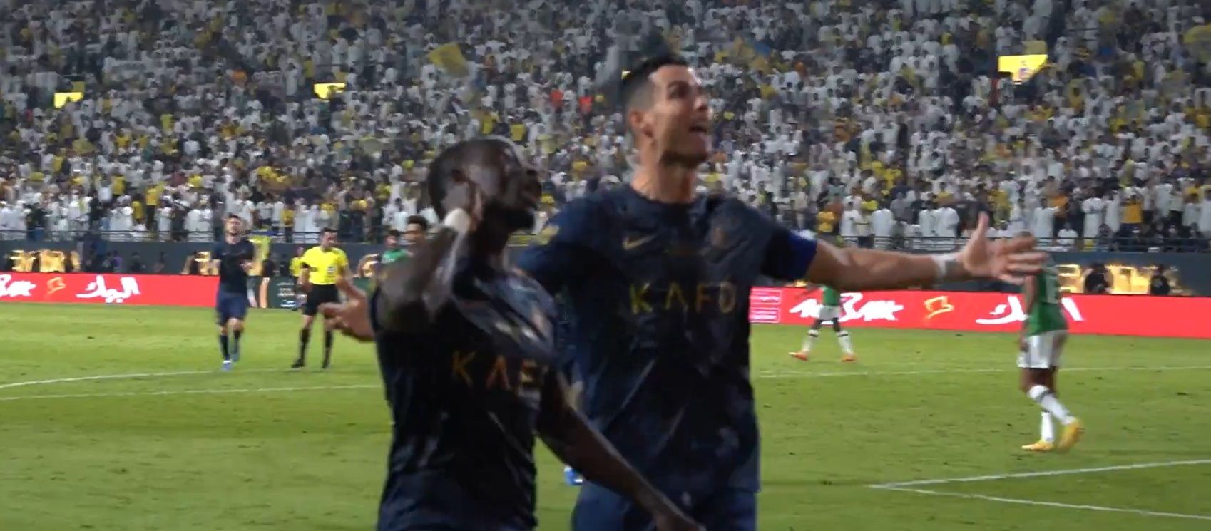  Cristiano Ronaldo y Sadio Mané. (@AlNassrFC_EN)