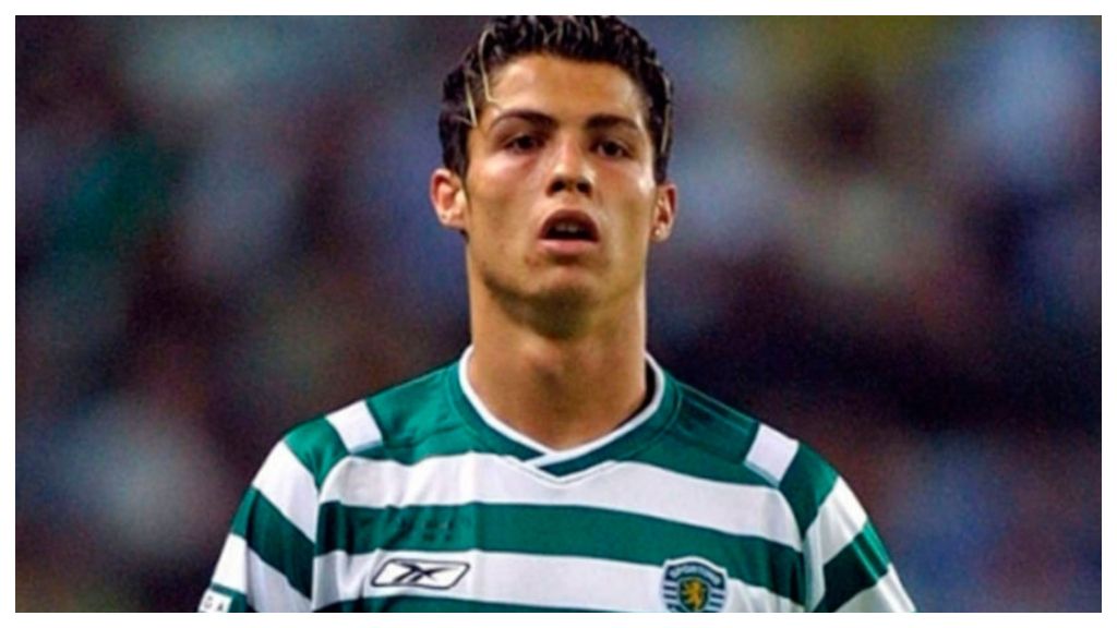 Cristiano Ronaldo en el Sporting de Lisboa. (Fuente: @Mercado_Ingles)