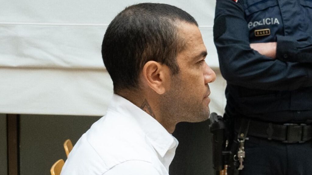  Dani Alves, durante la primera jornada del juicio.