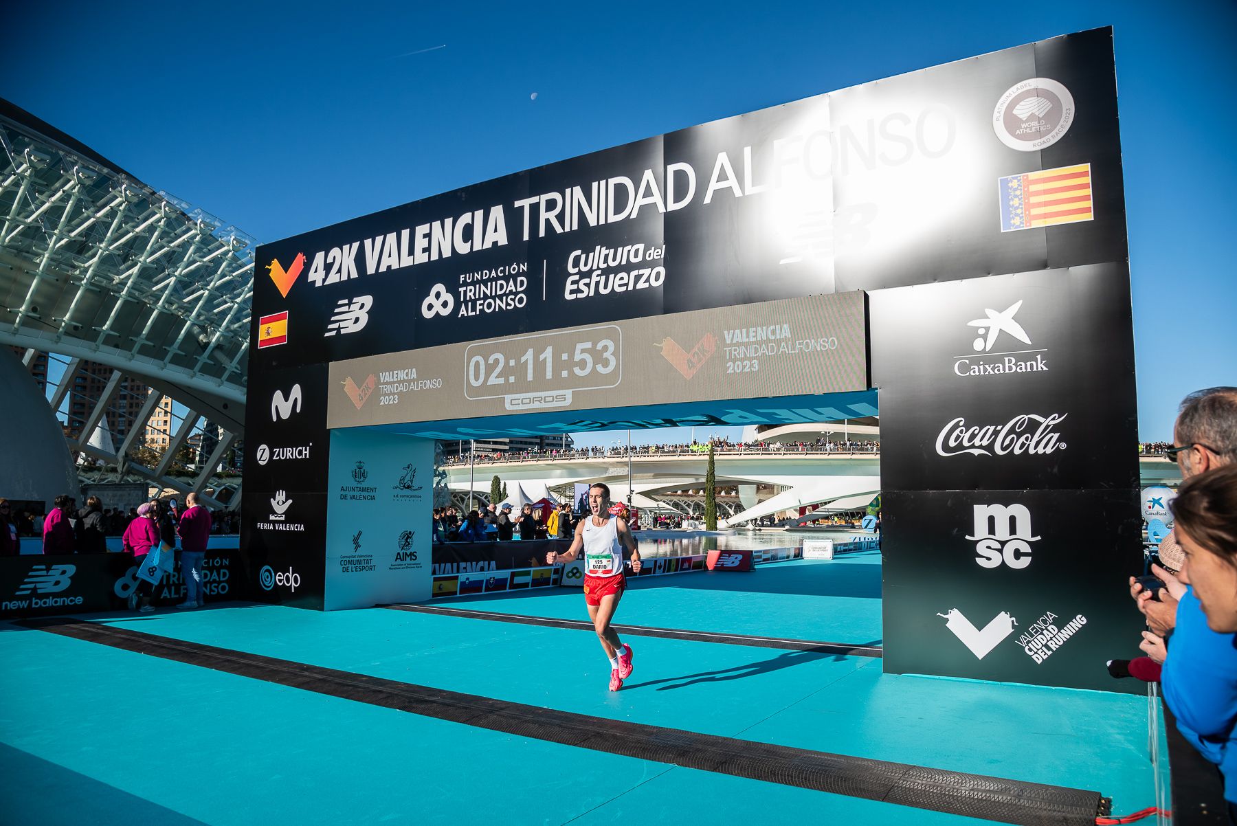 Dario Ivanovski en el Maratón Valencia