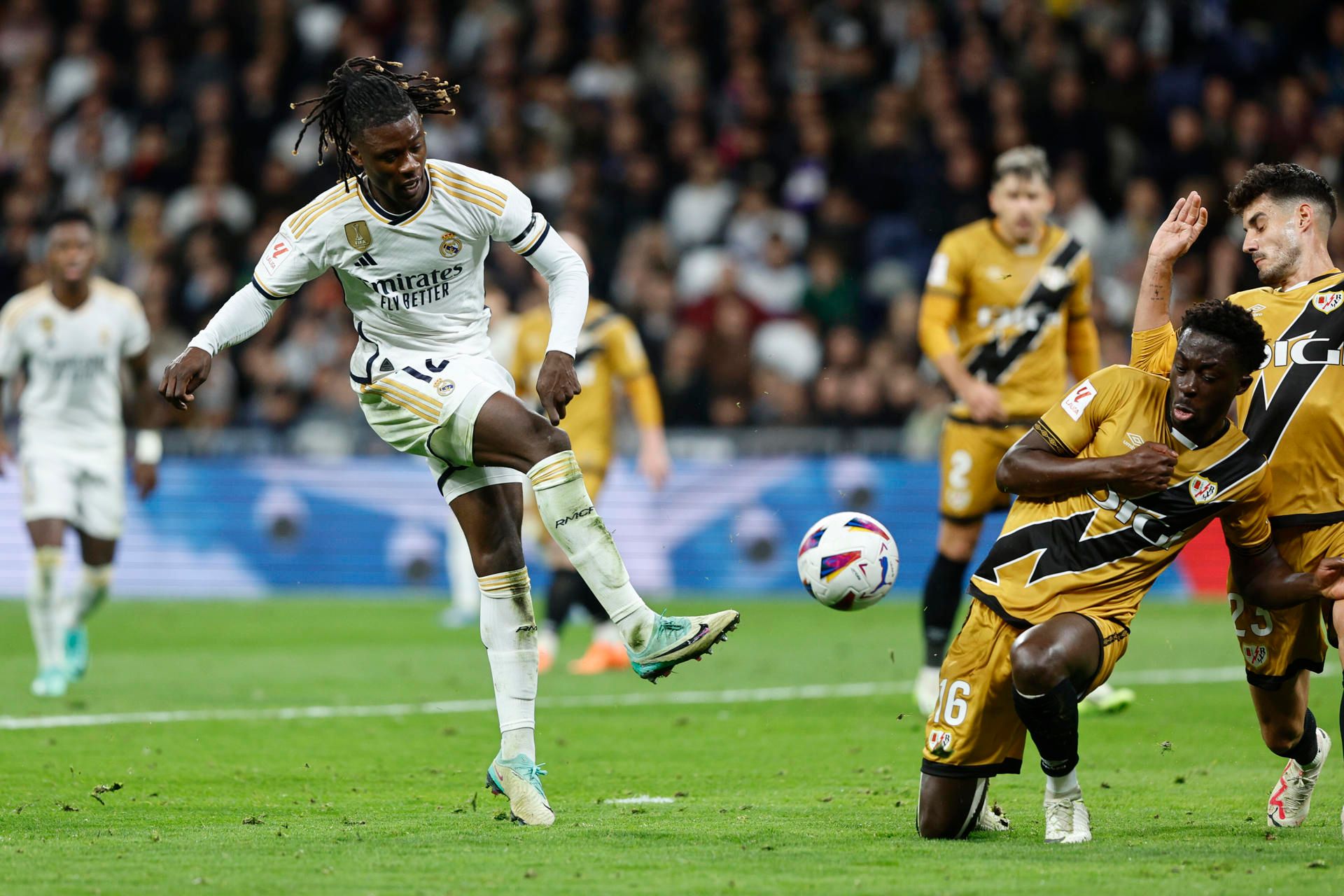  Eduardo Camavinga, en el partido del Real Madrid ante el Rayo.