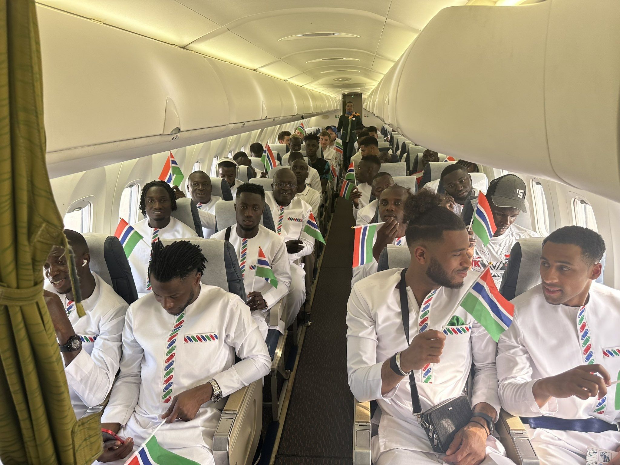  El avión de Gambia, antes del despegue.