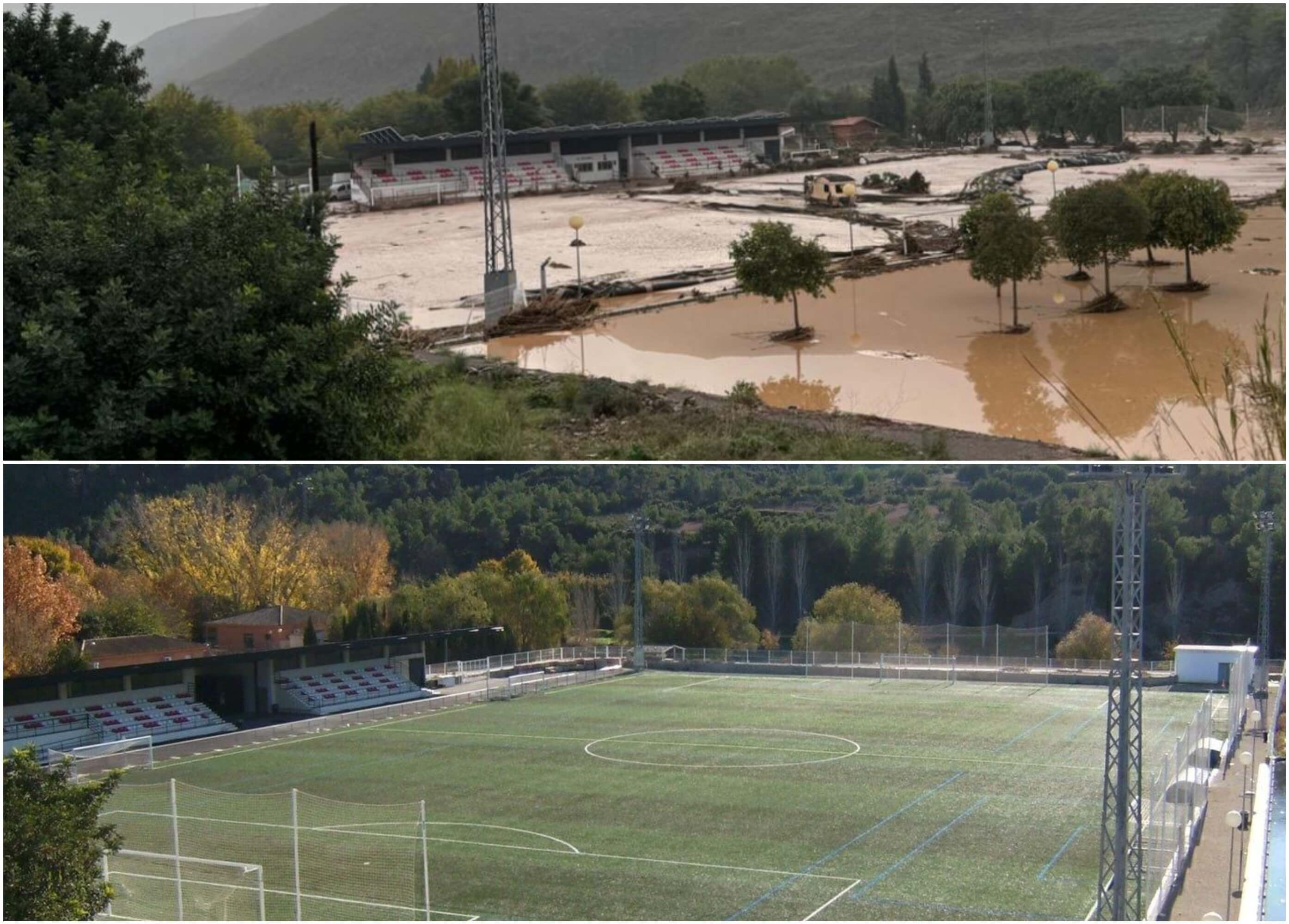  El campo del Bugarra, otro ejemplo de cómo ha quedado el fútbol valenciano