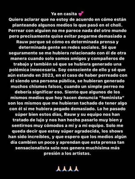  El comunicado de Bad Gyal tras las palabras de Rauw Alejandro (@akabadgyal)