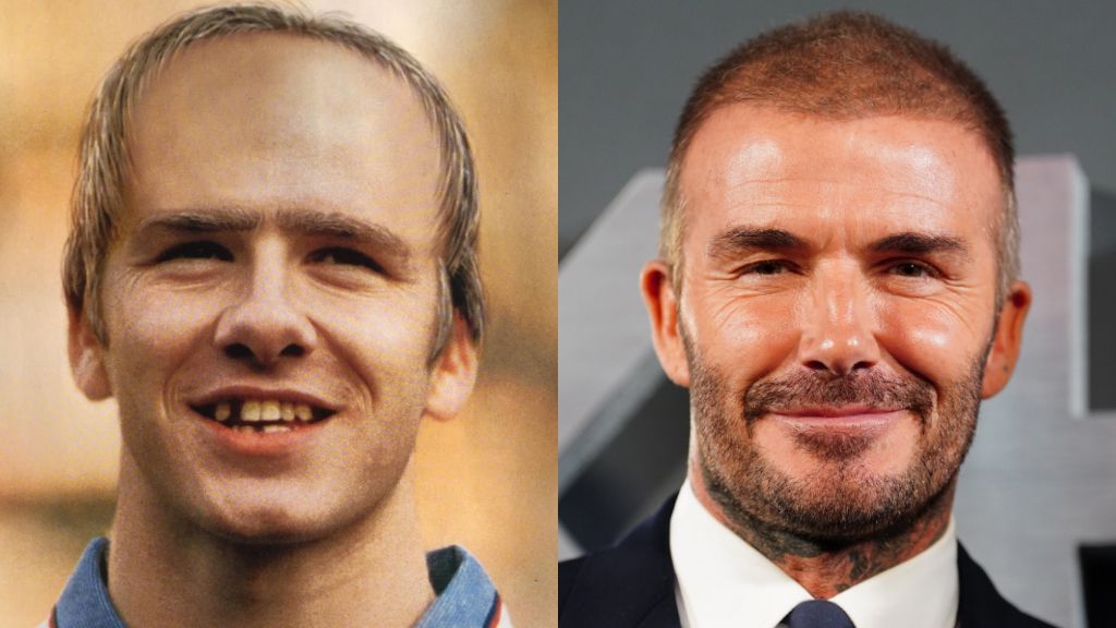 El David Beckham que la IA preveía vs el David Beckham de la actualidad (@fenlandgent y Cordon Pr